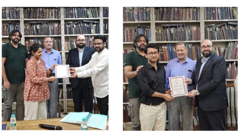 The Certificate Distribution Ceremony of Persian clasess was held in Iran Culture House, New Delhi